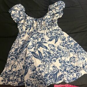 Abercrombie & Fitch Navy and White Floral Dress